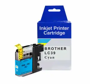 Brother DCP-J125 / DCP-J140W Compatible Cyan Ink Cartridge LC-39 - Image 1