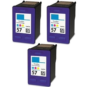 HP 3-Pack Tri-Color Ink 57