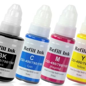 Canon GI-490 / G1400 / G2400 / G3400 CISS Ink Bottle Multipack - Compatible